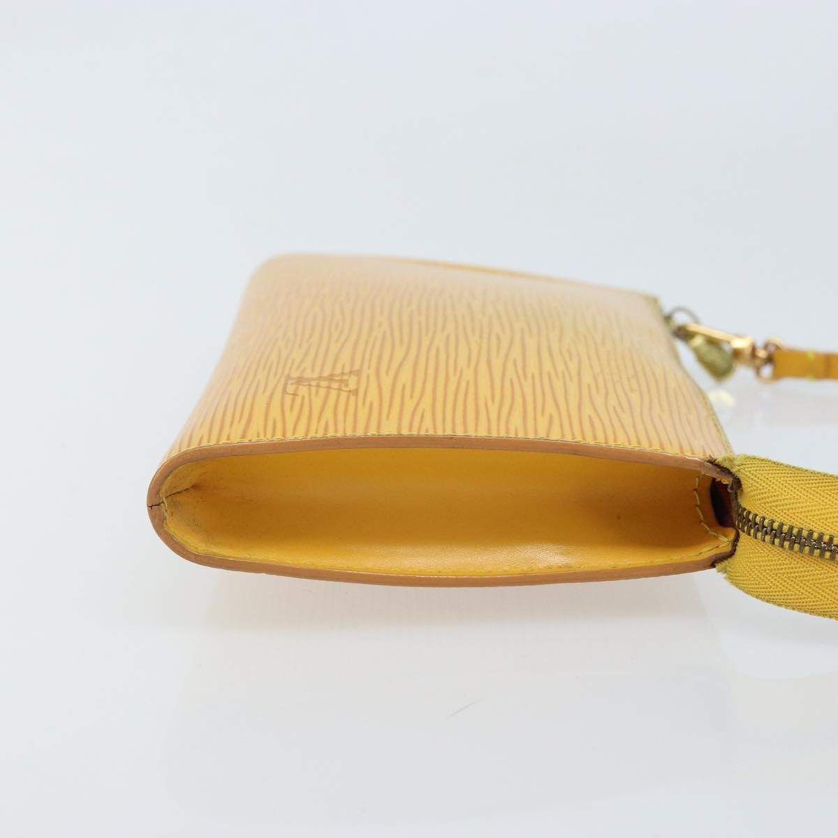 Louis Vuitton Pochette Accessoires Epi Leather Yellow Leather Clutche & Pouche Bag (Pre-Loved)