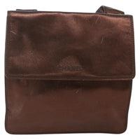 Chanel Vintage Logo Flap Messenger Bag Leather Brown Leather Shoulder Bag Bag (Authentic Pre-Loved)