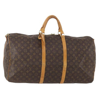 Louis Vuitton Keepall Bandouliere Bag Monogram Canvas Brown Canvas Travel Bag Bag (Pre-Loved)
