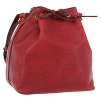 Louis Vuitton Petit Noe Handbag Epi Leather Red Leather Shoulder Bag Bag (Pre-Loved)