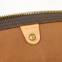 Louis Vuitton Keepall Bandouliere Bag Monogram Canvas Brown Canvas Travel Bag Bag (Pre-Loved)
