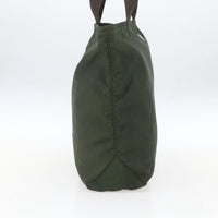 Prada Vintage Zip Tote Tessuto Khaki Nylon Tote Bag Bag (Pre-Loved)