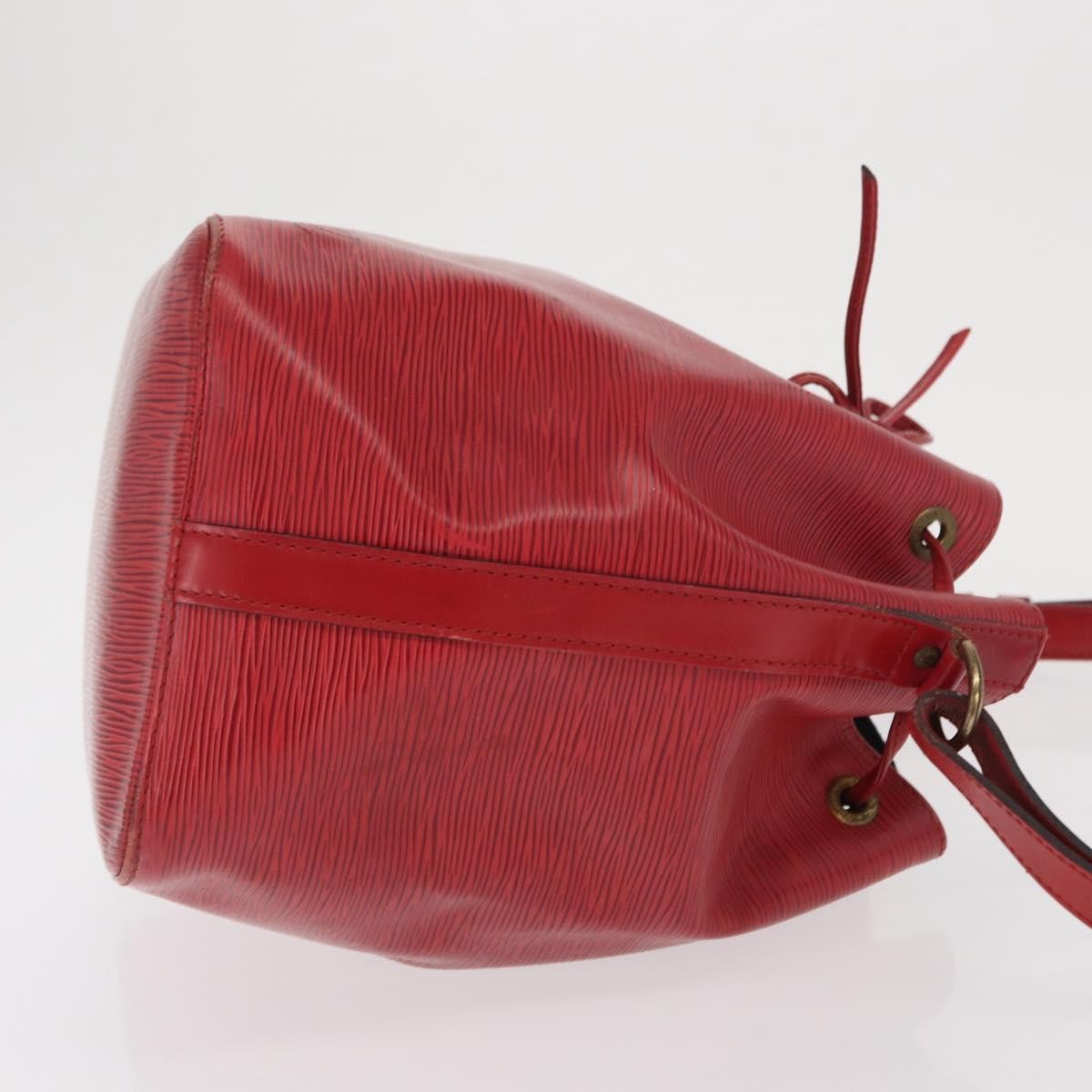 Louis Vuitton Petit Noe Handbag Epi Leather Red Leather Shoulder Bag Bag (Pre-Loved)