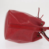 Louis Vuitton Petit Noe Handbag Epi Leather Red Leather Shoulder Bag Bag (Pre-Loved)