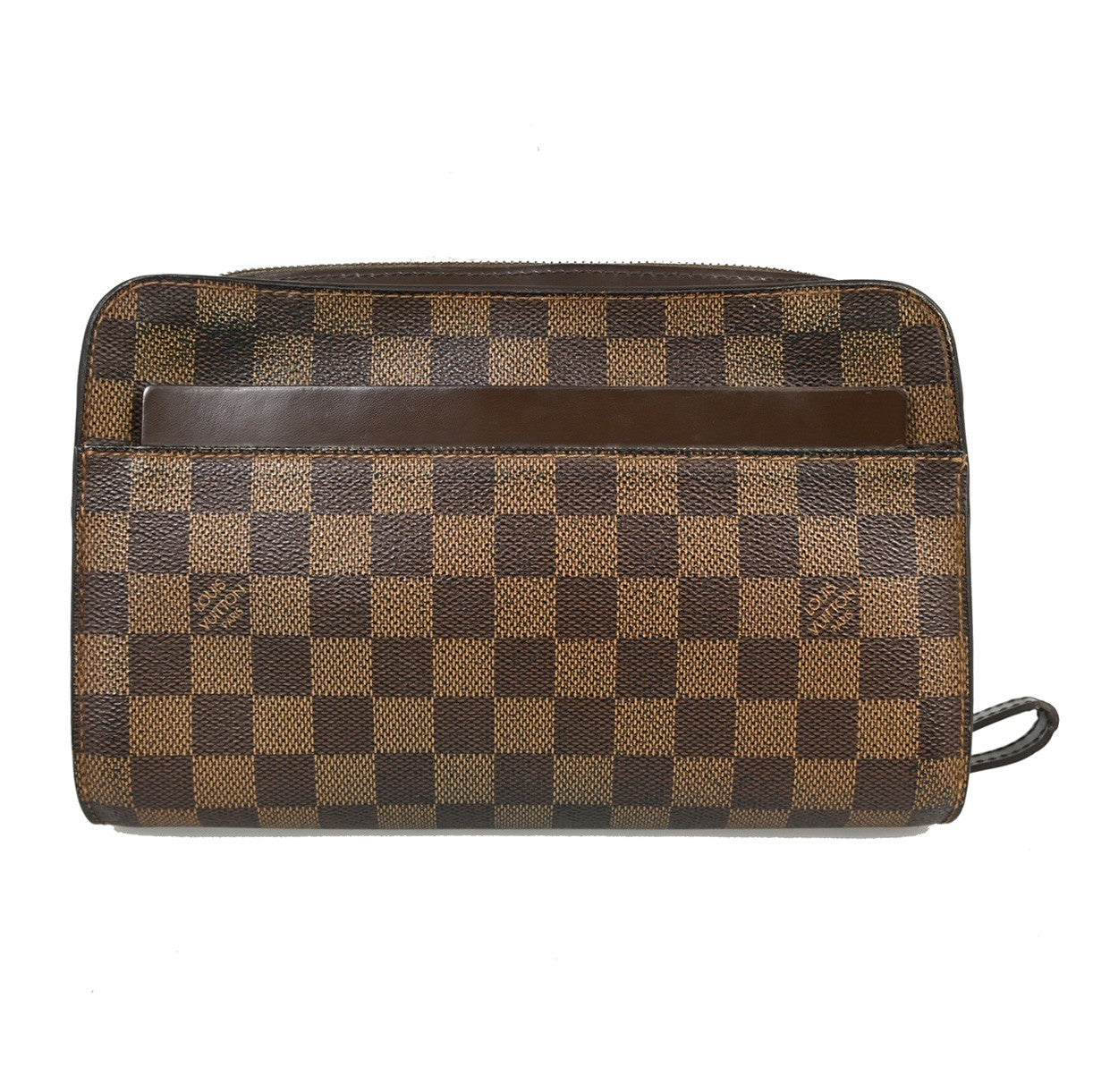 Louis Vuitton Pochette Saint Louis Damier Brown Canvas Clutche & Pouche Bag (Pre-Loved)