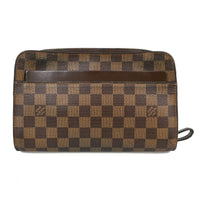 Louis Vuitton Pochette Saint Louis Damier Brown Canvas Clutche & Pouche Bag (Pre-Loved)