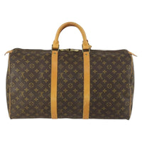Louis Vuitton Louis Vuitton Keepall Bag Monogram Canvas Brown Canvas Travel Bag Bag (Pre-Loved)