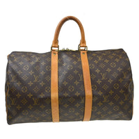Louis Vuitton Louis Vuitton Keepall Bag Monogram Canvas Brown Canvas Travel Bag Bag (Pre-Loved)