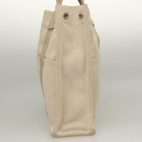 Hermes Fourre Tout Tote Toile Beige Canvas Bag (Authentic Pre-Loved)