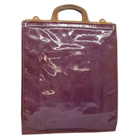 Louis Vuitton Stanton Handbag Monogram Vernis Purple Patent_Leather Tote Bag Bag (Authentic Pre-Loved)