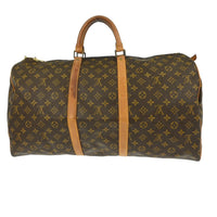 Louis Vuitton Louis Vuitton Keepall Bag Monogram Canvas Brown Canvas Travel Bag Bag (Pre-Loved)