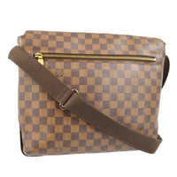 Louis Vuitton Brooklyn Handbag Damier Brown Canvas Shoulder Bag Bag (Authentic Pre-Loved)