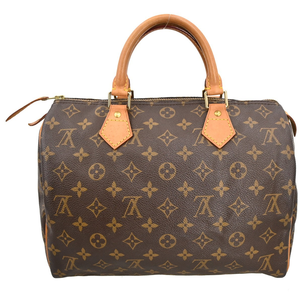Louis Vuitton Speedy Handbag Monogram Canvas Brown Canvas Handbag (Pre-Loved)