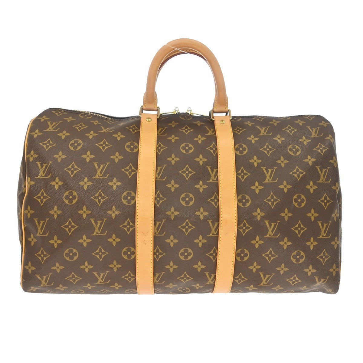 Louis Vuitton Keepall Bag Monogram Canvas Brown Canvas Travel Bag Bag (Authentic Pre-Loved)