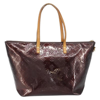 Louis Vuitton Bellevue Handbag Monogram Vernis Purple Patent_Leather Tote Bag Bag (Pre-Loved)