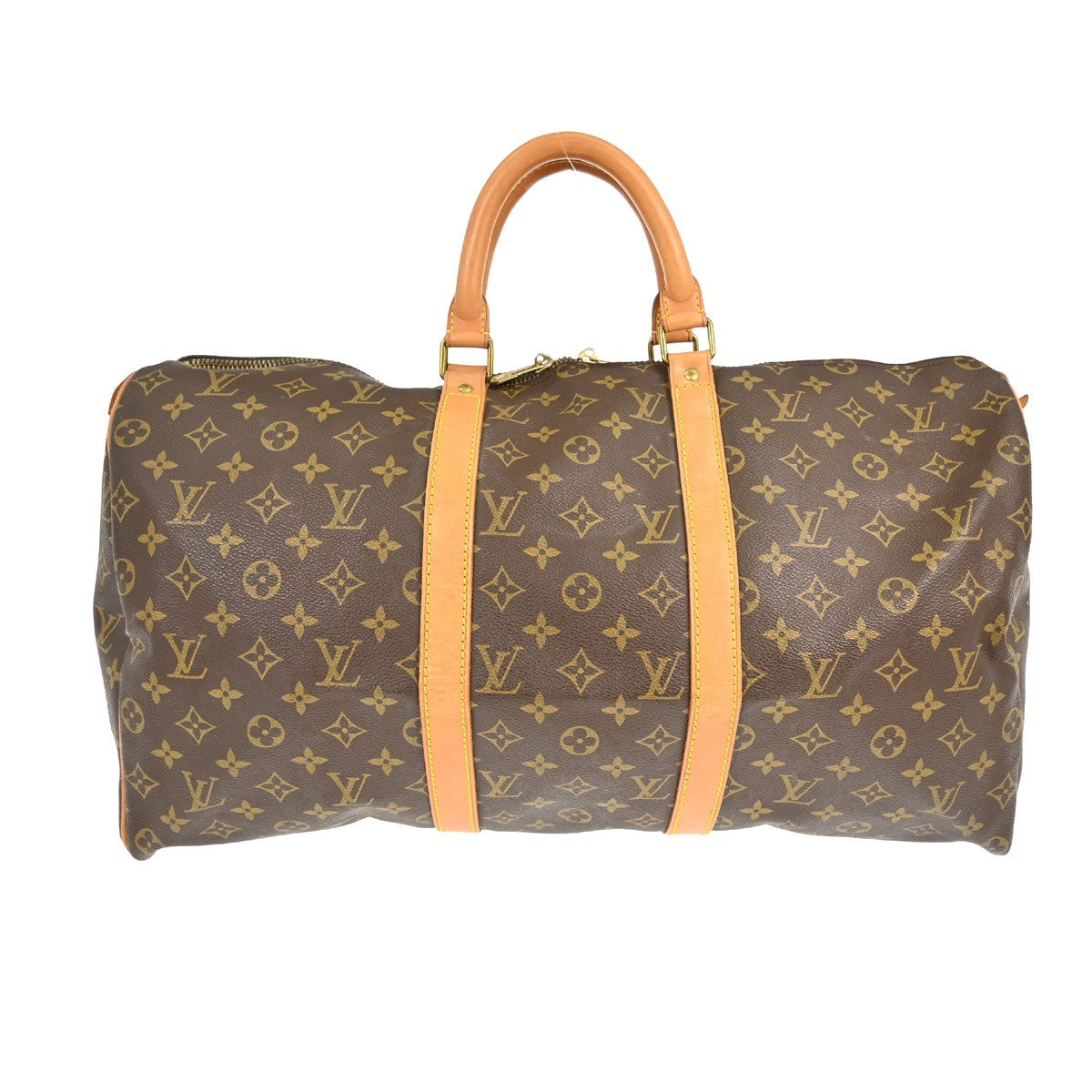 Louis Vuitton Louis Vuitton Keepall Bag Monogram Canvas Brown Canvas Travel Bag Bag (Pre-Loved)