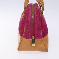 Celine Vintage Macadam Handbag C Macadam Suede Purple Suede Handbag (Authentic Pre-Loved)
