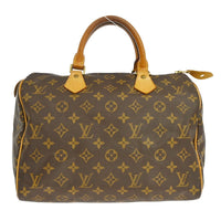Louis Vuitton Louis Vuitton Speedy Handbag Monogram Canvas Brown Canvas Handbag (Pre-Loved)