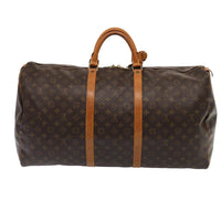 Louis Vuitton Keepall Bag Monogram Canvas Brown Canvas Travel Bag Bag (Authentic Pre-Loved)