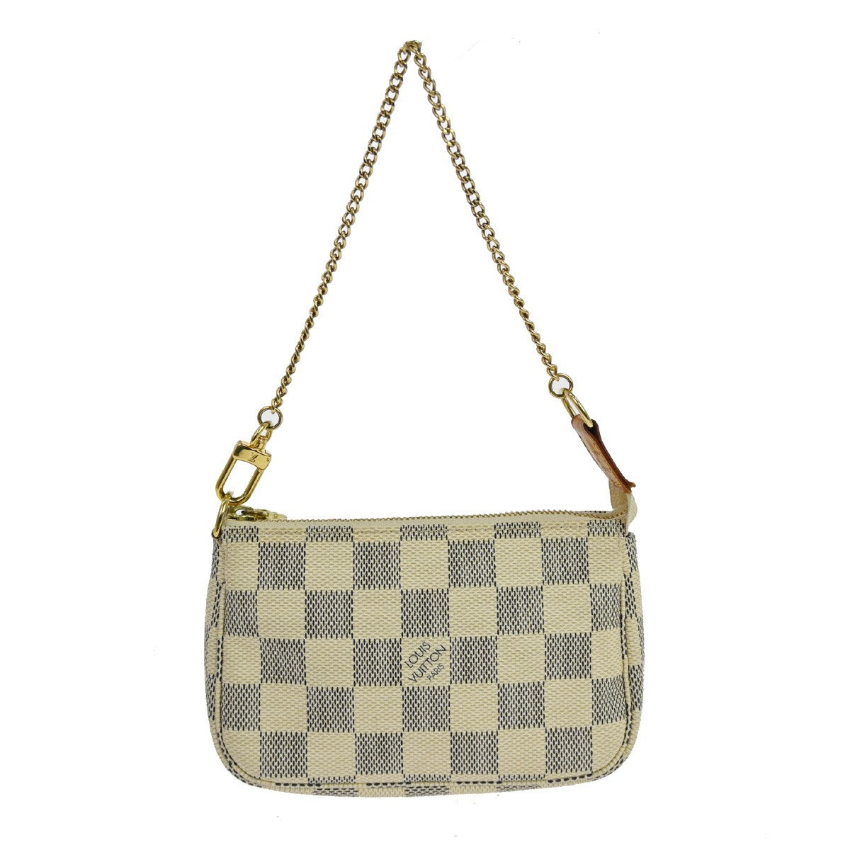 Louis Vuitton Louis Vuitton Mini Pochette Accessoires Damier Canvas White Canvas Clutche & Pouche Bag (Authentic Pre-Loved)