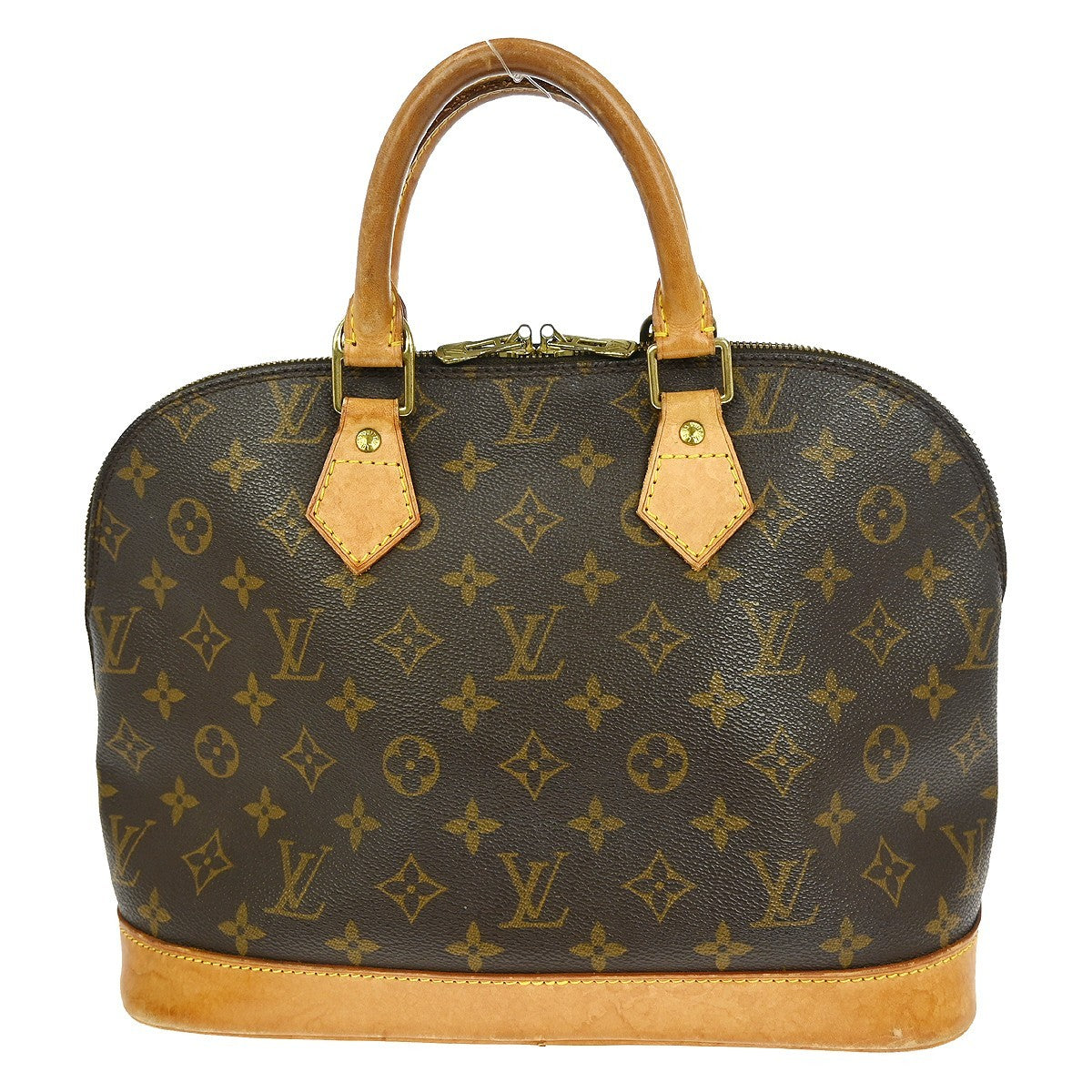 Louis Vuitton Alma Handbag Monogram Canvas Brown Canvas Handbag (Pre-Loved)
