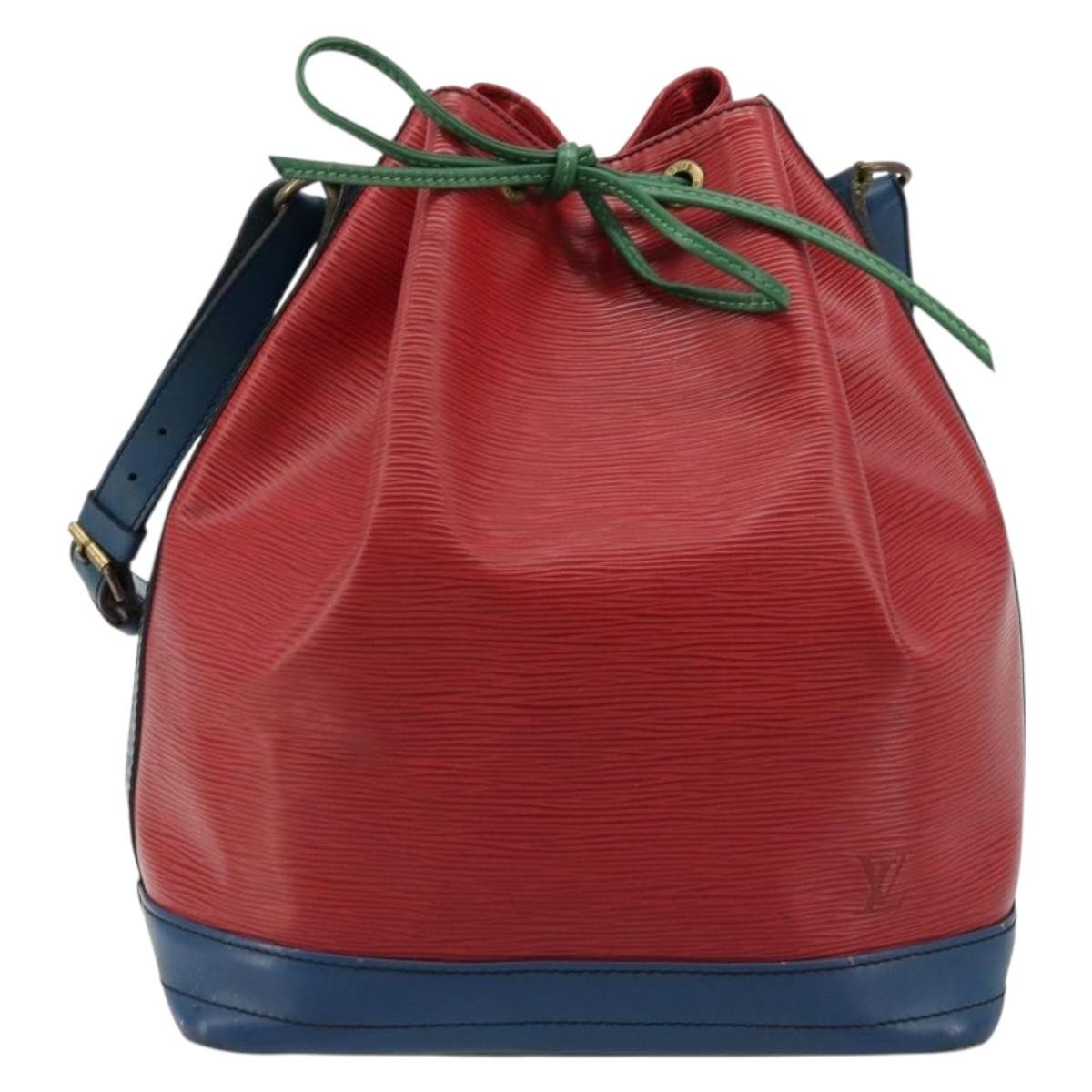 Louis Vuitton Tricolor Noe Handbag Epi Leather Red Leather Shoulder Bag Bag (Pre-Loved)