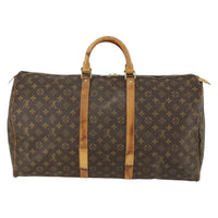 Louis Vuitton Keepall Bag Monogram Canvas Brown Canvas Travel Bag Bag (Authentic Pre-Loved)