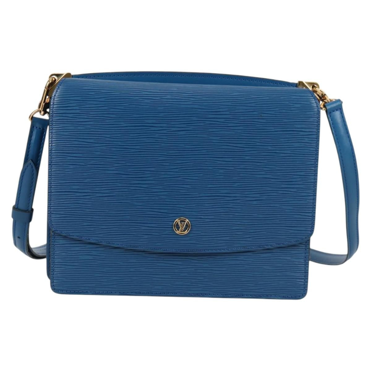 Louis Vuitton Grenelle Shoulder Bag Epi Leather Blue Leather Shoulder Bag Bag (Authentic Pre-Loved)