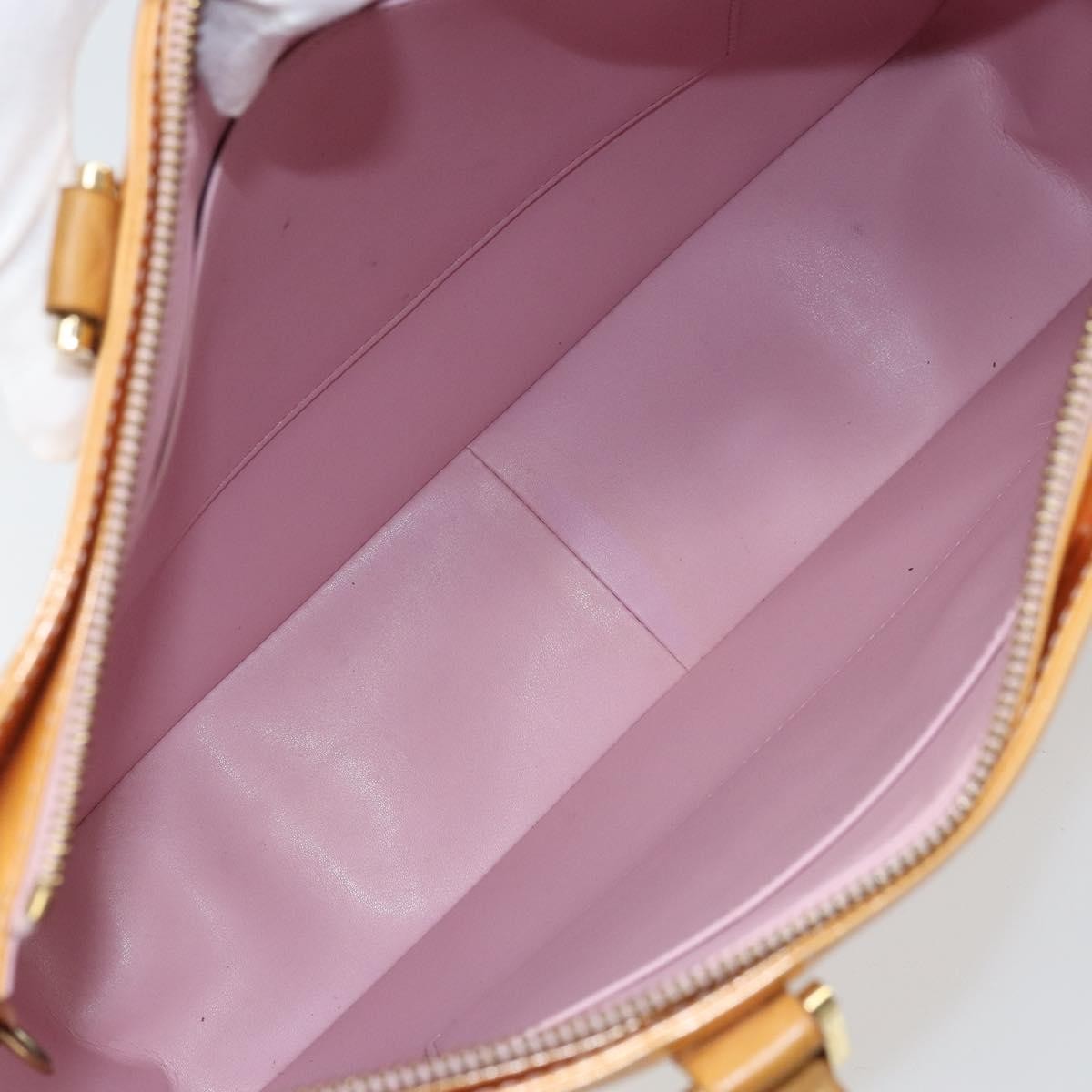 Louis Vuitton Columbus Handbag Monogram Vernis Beige Patent_Leather Tote Bag Bag (Authentic Pre-Loved)