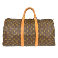Louis Vuitton Louis Vuitton Keepall Bag Monogram Canvas Brown Canvas Travel Bag Bag (Authentic Pre-Loved)