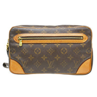 Louis Vuitton Marly Dragonne Clutch Monogram Canvas Brown Canvas Clutche & Pouche Bag (Authentic Pre-Loved)