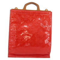 Louis Vuitton Stanton Handbag Monogram Vernis Red Patent_Leather Tote Bag Bag (Authentic Pre-Loved)