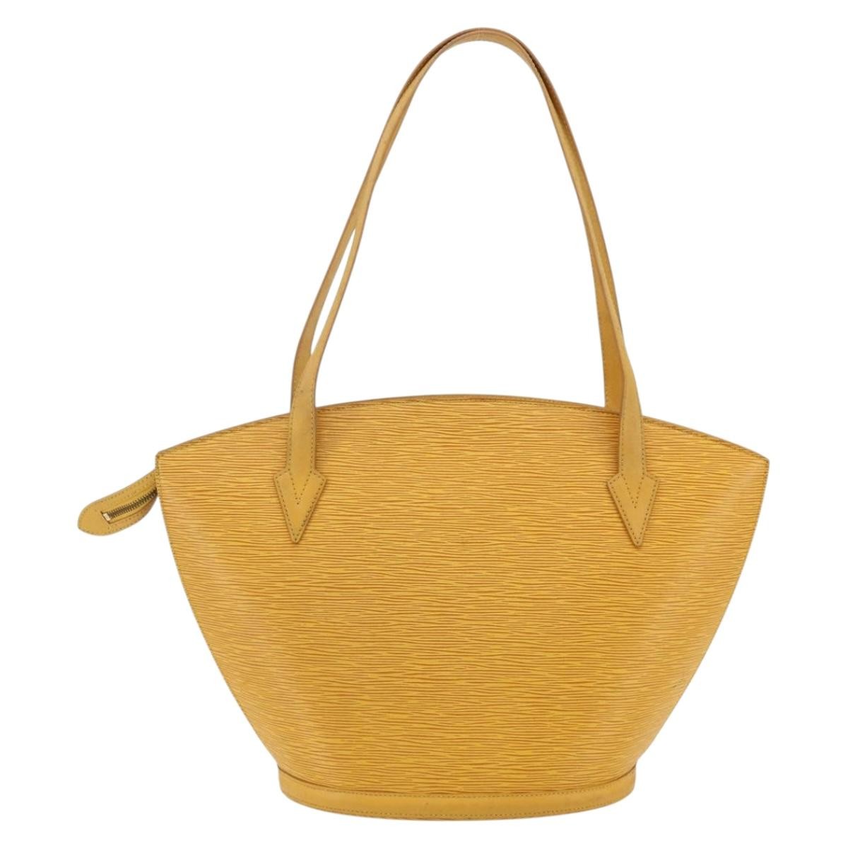 Louis Vuitton Saint Jacques Handbag Epi Leather Yellow Leather Shoulder Bag Bag (Pre-Loved)