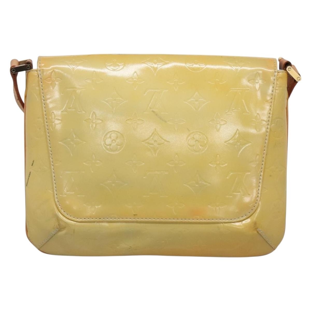 Louis Vuitton Thompson Street Handbag Monogram Vernis Beige Patent_Leather Shoulder Bag Bag (Authentic Pre-Loved)