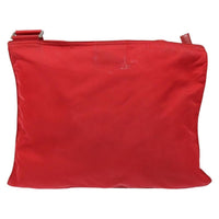 Prada Flat Messenger Bag Tessuto Red Nylon Bag (Authentic Pre-Loved)