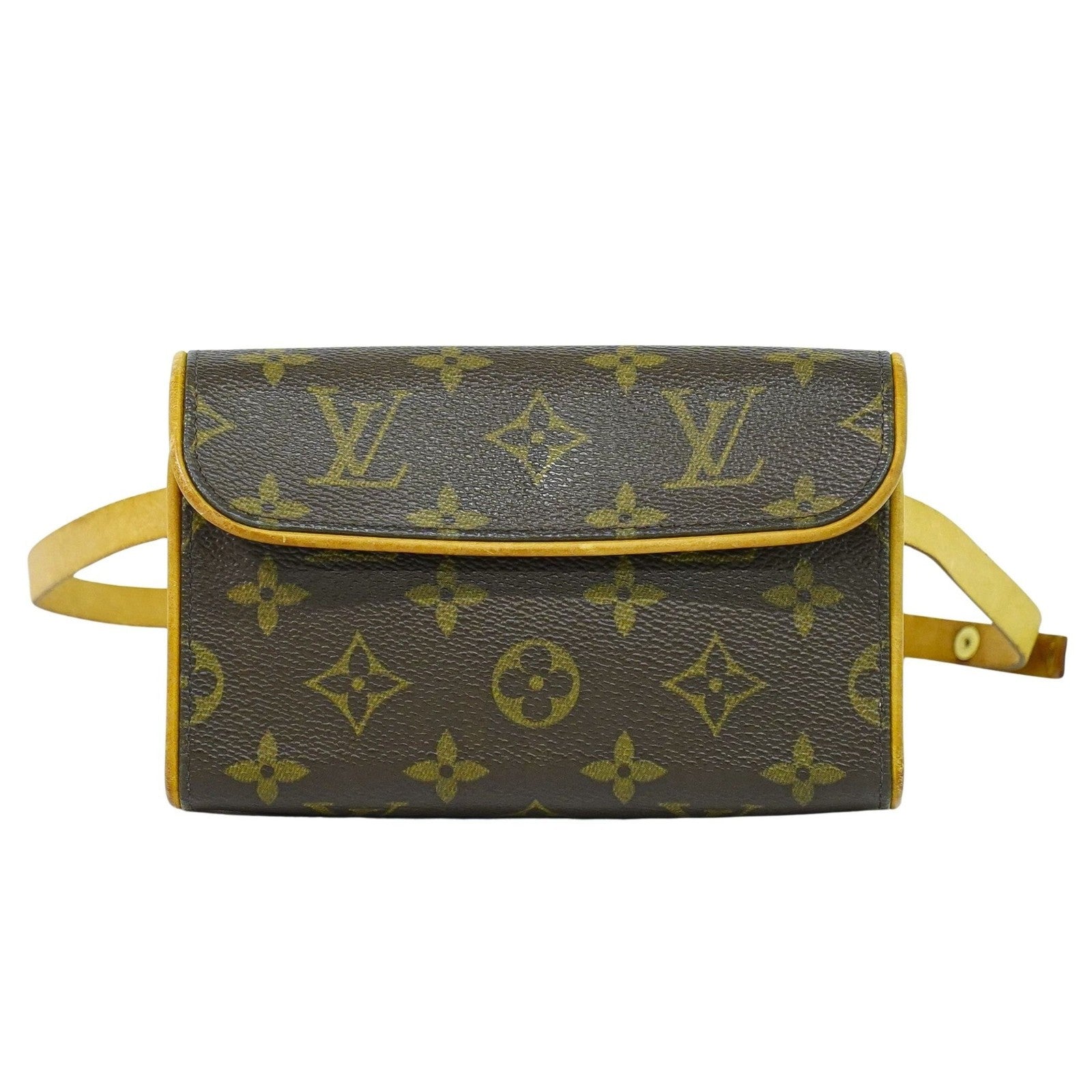 Louis Vuitton Florentine Waist Bag Monogram Canvas Brown Canvas Shoulder Bag Bag (Pre-Loved)