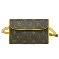 Louis Vuitton Florentine Waist Bag Monogram Canvas Brown Canvas Shoulder Bag Bag (Pre-Loved)
