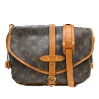 Louis Vuitton Louis Vuitton Saumur Handbag Monogram Canvas Brown Canvas Shoulder Bag Bag (Pre-Loved)