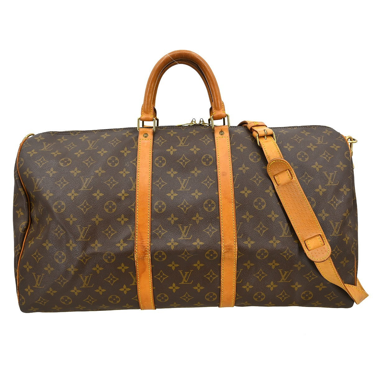 Louis Vuitton Louis Vuitton Keepall Bandouliere Bag Monogram Canvas Brown Canvas Travel Bag Bag (Pre-Loved)