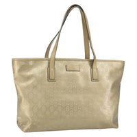 Gucci Plus Tote Gg Imprime Gold Pvc Tote Bag Bag (Authentic Pre-Loved)
