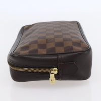 Louis Vuitton Louis Vuitton Trousse Toilette Damier Canvas Brown Canvas Clutche & Pouche Bag (Pre-Loved)
