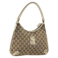 Gucci Abbey Shoulder Bag Gg Canvas Beige Canvas Shoulder Bag Bag (Pre-Loved)