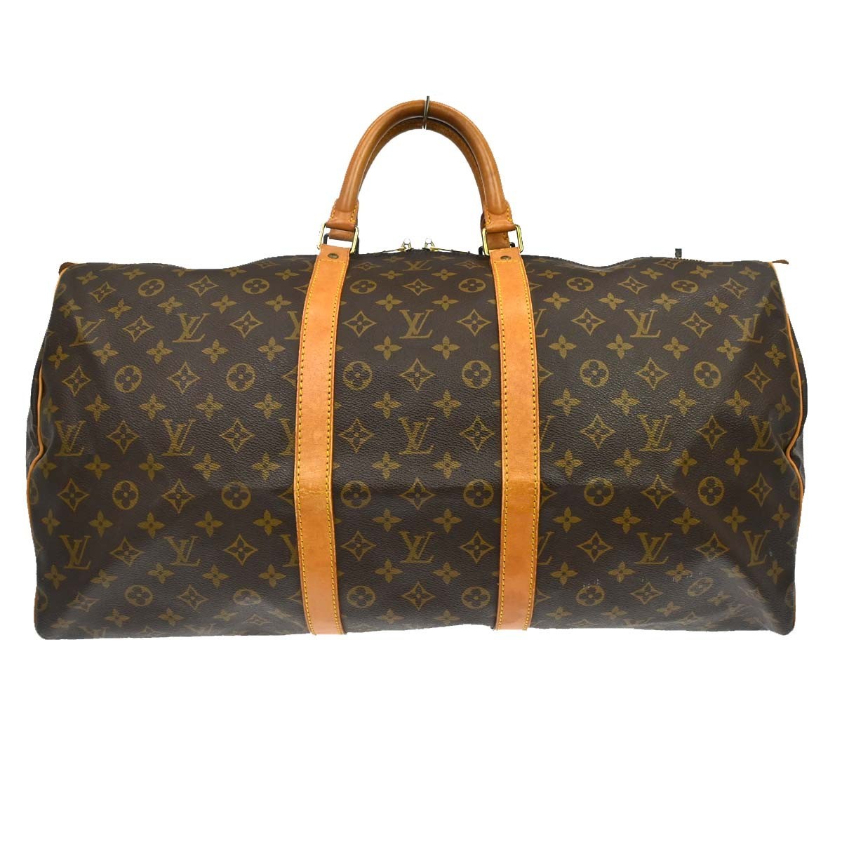 Louis Vuitton Keepall Bag Monogram Canvas Brown Canvas Travel Bag Bag (Pre-Loved)