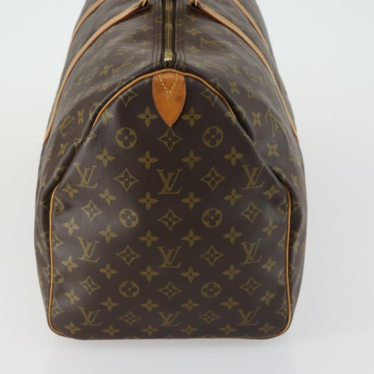 Louis Vuitton Keepall Bag Monogram Canvas Brown Canvas Travel Bag Bag (Authentic Pre-Loved)