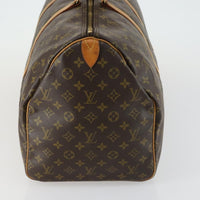 Louis Vuitton Keepall Bag Monogram Canvas Brown Canvas Travel Bag Bag (Authentic Pre-Loved)