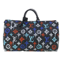 Louis Vuitton Keepall Bandouliere Bag Graffiti Monogram Eclipse Canvas Multicolour Canvas Bag (Authentic Pre-Loved)