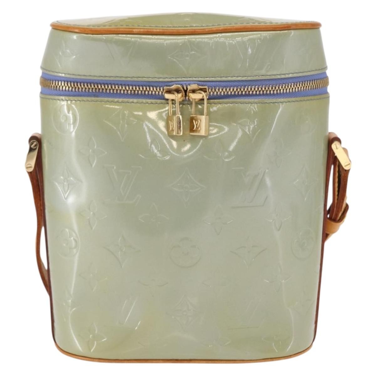 Louis Vuitton Sullivan Handbag Monogram Vernis Gray Patent_Leather Shoulder Bag Bag (Authentic Pre-Loved)