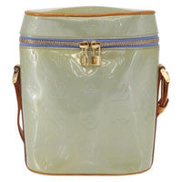 Louis Vuitton Sullivan Handbag Monogram Vernis Gray Patent_Leather Shoulder Bag Bag (Authentic Pre-Loved)