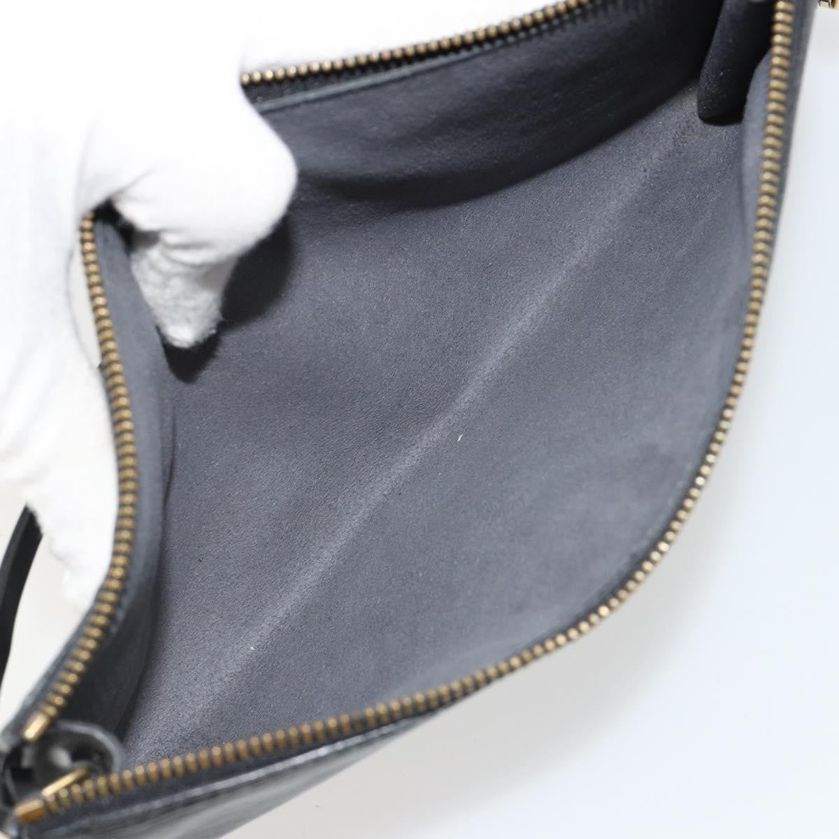 Louis Vuitton Pochette Accessoires Epi Leather Black Leather Clutche & Pouche Bag (Authentic Pre-Loved)