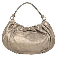 Salvatore Ferragamo Vala Shoulder Bag Leather Gold Leather Shoulder Bag Bag (Authentic Pre-Loved)